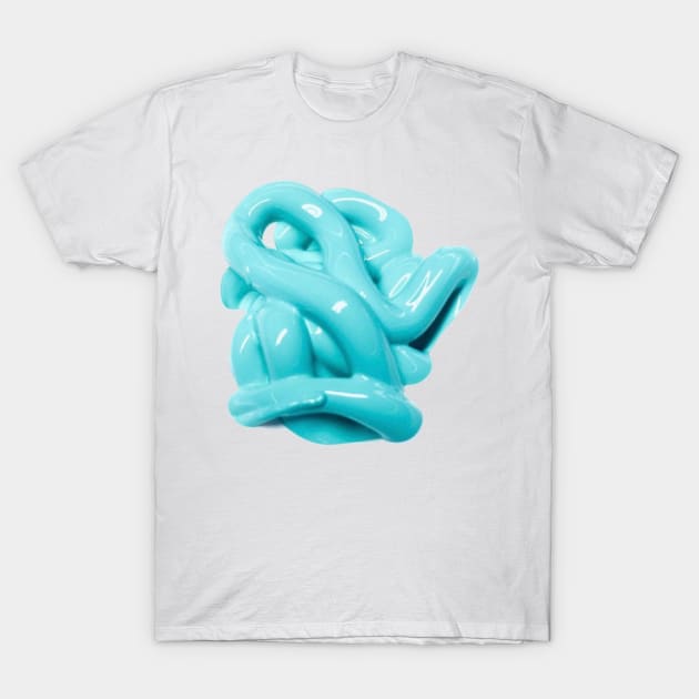 Turquoise Squirt T-Shirt by turddemon